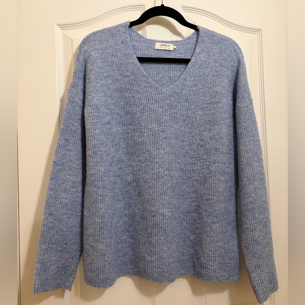 ONLY Light Blue Knit Sweater